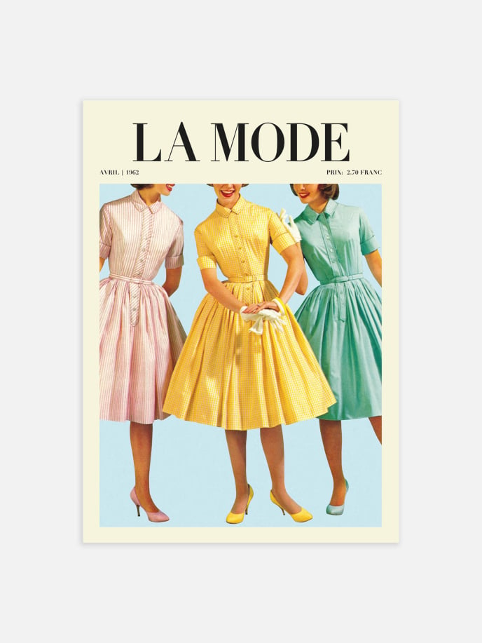 La Mode Dresses Poster