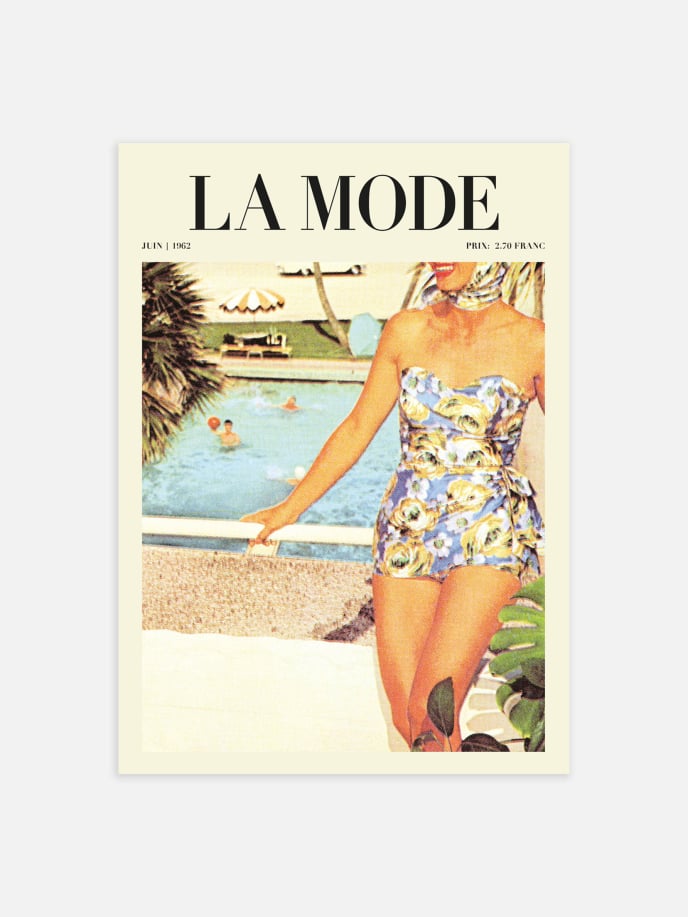 La Mode Swimsuit Plakat