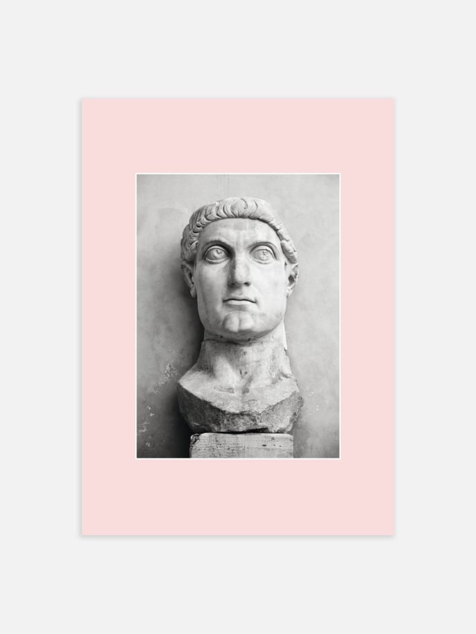 Emperor Constantine Pink Poster