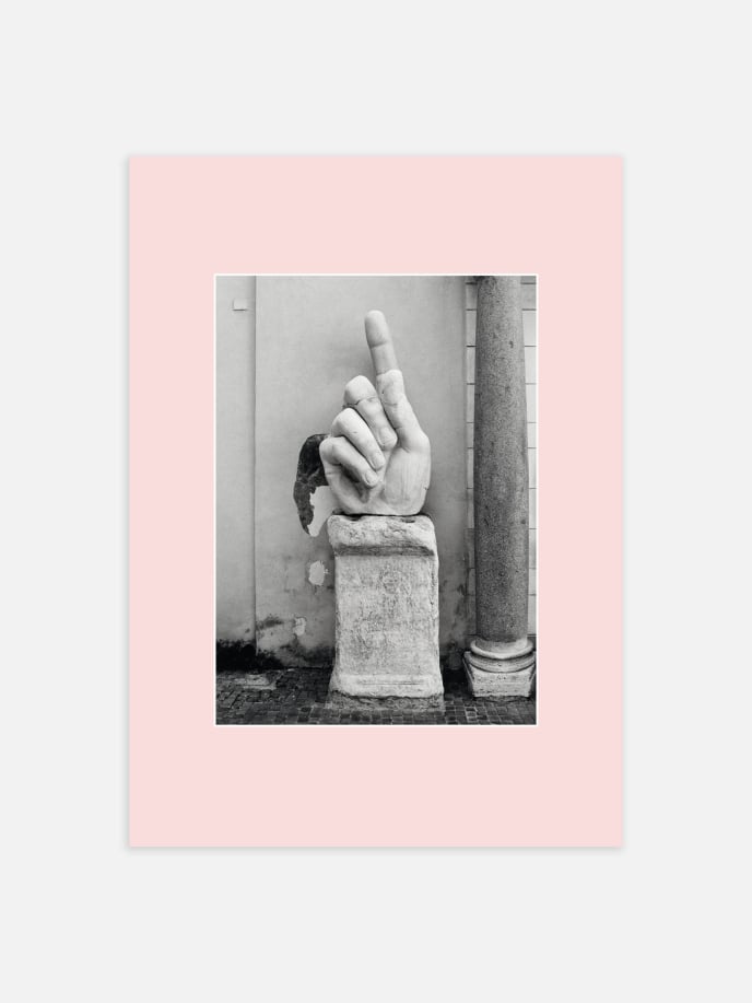 Hand of Constantine Pink Poster