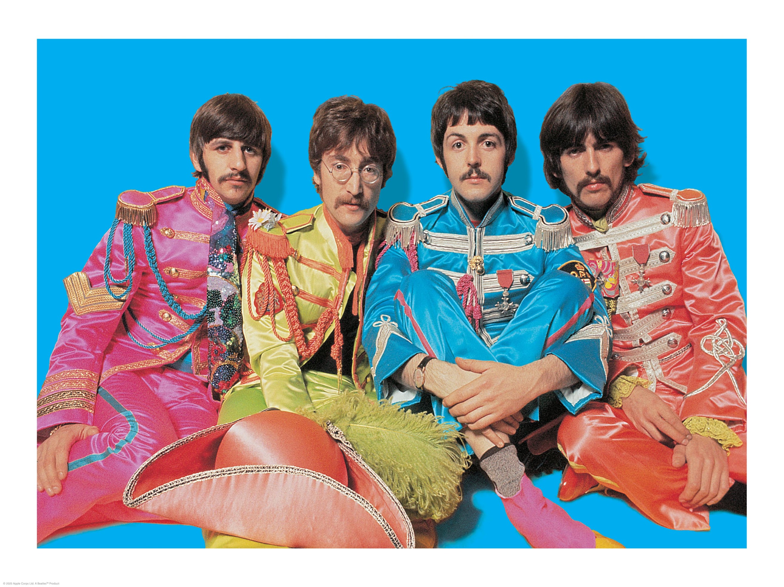 Poster abstrato – The Beatles Blue | Postery